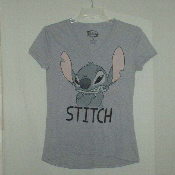Disney Stitch ladies V-neck T-shirt- size small - Picture 1 of 4